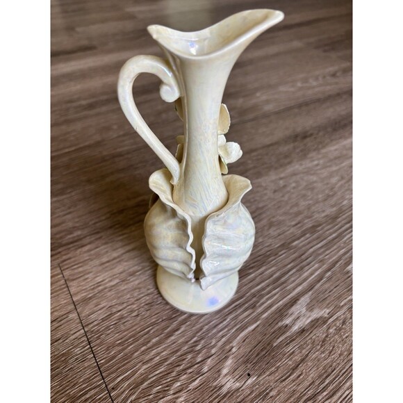 Norcrest Luminous Shell Wrapped Vase Crafted in Japan - Picture 4 of 5